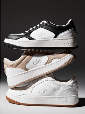 ALO Recovery Mode Sneaker Natural White Gum Size 8.5